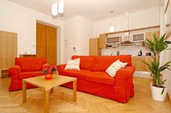 4 person comfort 2 room apartment with king bed, and private facilities (shower)
